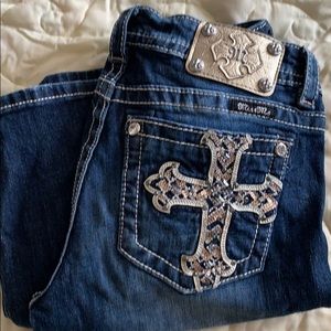 Miss Me Crystal Cross Jeans